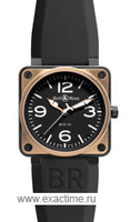 Bell &#38; Ross. BR01-92 Pink Gold &#38; Carbon