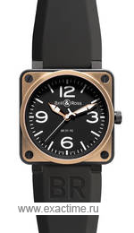 Bell & Ross. BR01-92 Pink Gold & Carbon