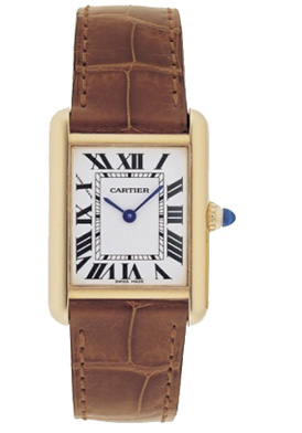 New Cartier Tank LOUIS Style #: W1529756. MENS YELLOW GOLD.  